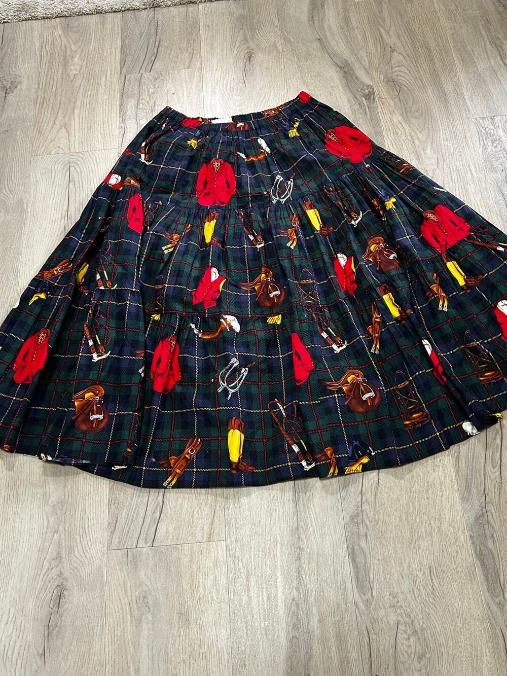 Vintage Equestrian Broomstick Skirt